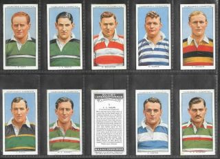 Churchman 1935 Scarce (sport) Full 50 Card Set  Rugby Internationals