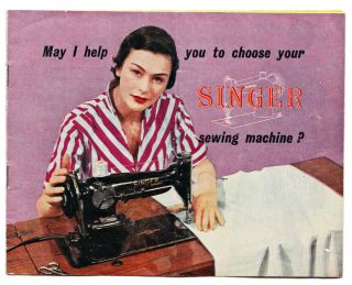 Early Singer Sewing Machine Sales Brochure
