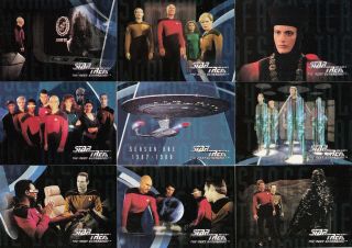 Star Trek The Next Generation Season 1 1994 Skybox Complete Base Card Set Of 108