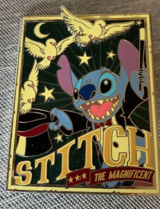 Disney Pin Dsf Dssh Le 300 Stitch Magic Magician The Magnificent