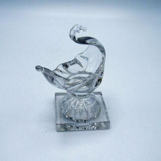 Antique Hand Blown Glass Swan Open Salt