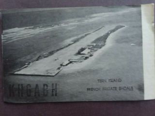 Kh6abh - Uscg Lorsta French Frigate Shoals (tern Island) - 1971 - Qsl Plus Photo