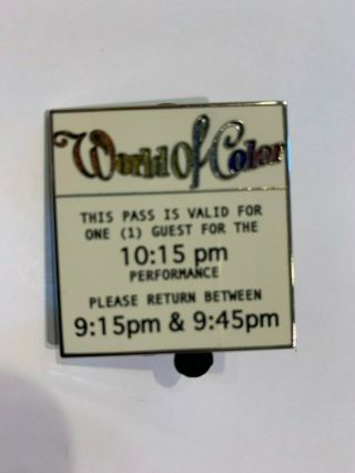 Disney World Of Color Fast Pass Dca Wdi Mystery Pin Disney Imagineering Le200