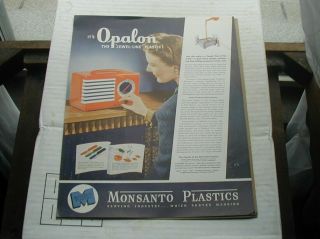 Ad Emerson Patriot Catalin Radio Monsanto Plastics