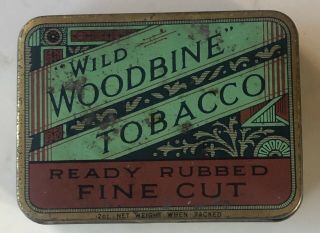 Wild Woodbine Fine Cut Tobacco Tin British Australasian Tobacco Melbourne