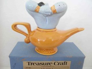 Genie from Aladdin Salt and Pepper Shaker Set Lamp Disney Treasure Craft Figure 7
