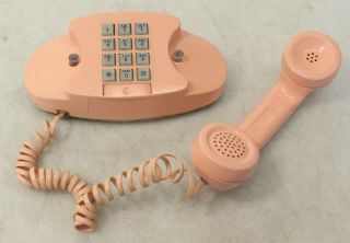 Vintage Pink Princess At&t Touch Tone Push Button Corded Telephone