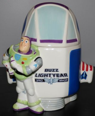 Walt Disney Pixar Toy Story Buzz Lightyear Spaceship Cookie Jar By Westland