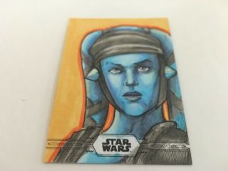 Topps Star Wars Chrome Legacy 2019 Sketch Card Secura 1/1 Mike Mastermaker