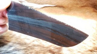 Davis Creek Obsidian Flint Knapping Primitive Skinning Knife Preform Blade Blank