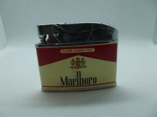 Vintage Ryan Marlboro Filter Cigarette Flat Style Lighter Pre Owned
