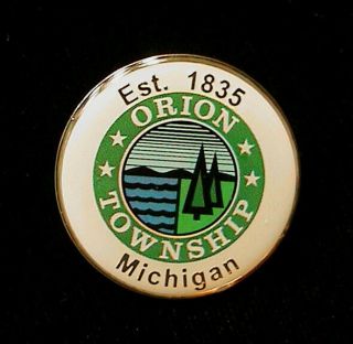 Orion Township Pin Lapel Hat Souvenir Michigan