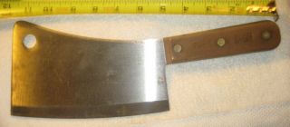 Vintage Chicago Cutlery Pc - 1 7 " Blade Meat Cleaver Knife,  Chef 