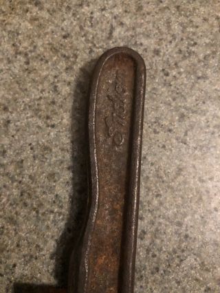 Rare Vintage Indian Motorcycle 7 Inch Adjustable Wrench Double Sided Logo 8