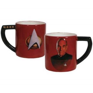 Star Trek: The Next Generation Capt.  Picard Photo 16 Oz Ceramic Mug,