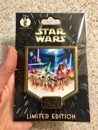 Special Disney Star Wars Attack Of The Clones Pin Dec Employee Center Le 300
