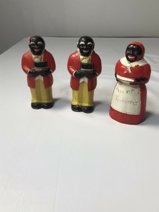 Vintage Aunt Jemina And Uncle Moses Salt And Pepper Shakers