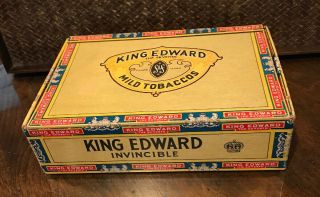 Vintage Cardboard Cigar Box King Edward The Seventh Mild Tobaccos Factory No 110