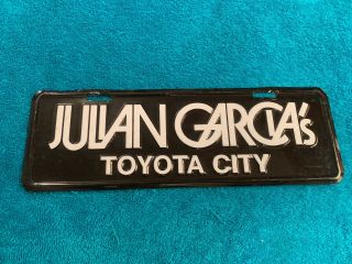 Vintage License Plate Tag Topper Julian Garcia 