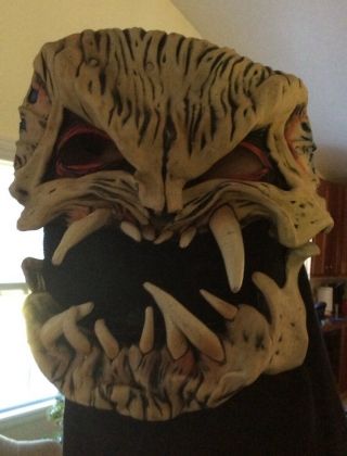 Vintage Be Something Studios Fang Face Monster Halloween Mask Horror