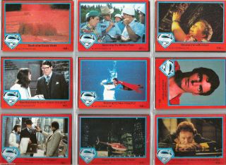 Superman The Movie - Series 2 - Complete Trading Card Set (88) 1978 Topps - Nm