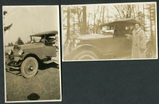 Vintage Car Photos Pretty Girl W/ 1922 1923 Maxwell Roadster 982024