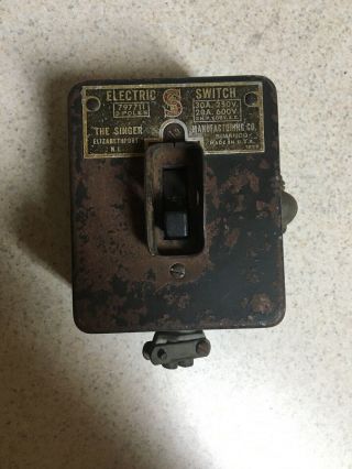 Vintage Singer Industrial Sewing Machine Switch