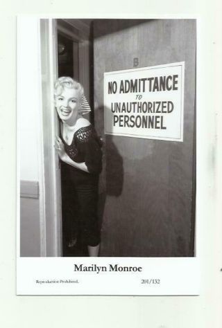 N488) Marilyn Monroe Swiftsure (201/132) Photo Postcard Film Star Pin Up
