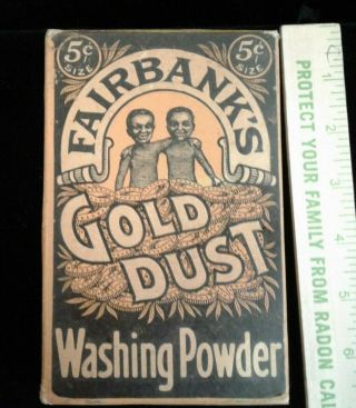Vintage Fairbanks Gold Dust Washing Powder 8 Oz Box