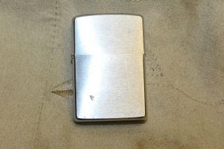 Brushed Silver Plate Zippo Lighter Needs Butane