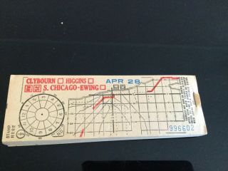 Cta Chicago Transit Authority Bus Book Transfer Ticket - Vintage