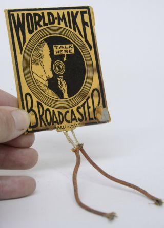 1920s vintage toy radio MICROPHONE 