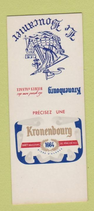 Matchbook Cover - Kronenbourg Beer Paris France Sample Le Boucanier