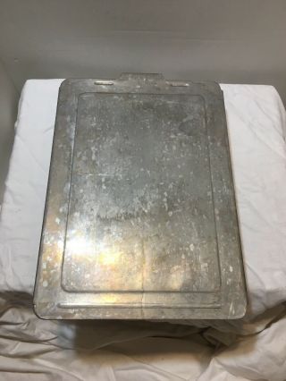 Vintage Mirro Aluminum Cake Pan W Slide On Cover Lid 13 X 9 X 2 5/8 5480