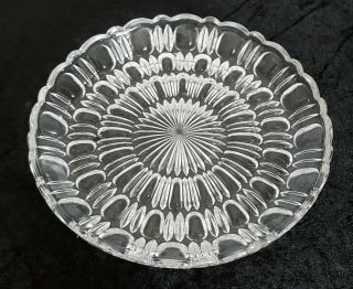 Large Heavy Glass Dish With Flag Of The White Star Line.  Titanic Interest