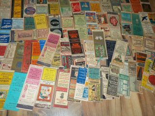 130 ANTIQUE MATCHBOOK COVERS 1930 ' S & 40 ' S MASSACHUSETTS MA BOSTON & OTHER TOWNS 3