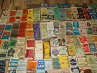 130 ANTIQUE MATCHBOOK COVERS 1930 ' S & 40 ' S MASSACHUSETTS MA BOSTON & OTHER TOWNS 4