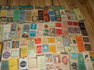 130 ANTIQUE MATCHBOOK COVERS 1930 ' S & 40 ' S MASSACHUSETTS MA BOSTON & OTHER TOWNS 5