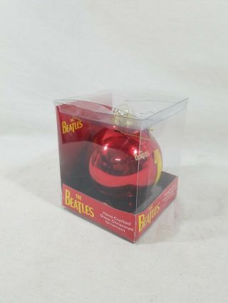 The Beatles 2011 Hand - Crafted Glass Christmas Ornament Apple Corps. 2