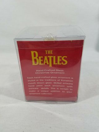 The Beatles 2011 Hand - Crafted Glass Christmas Ornament Apple Corps. 3