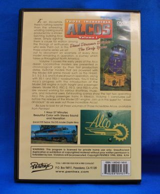 PENTREX - THOSE INCREDIBLE ALCOS Volume 1 - Pre - owned DVD 2