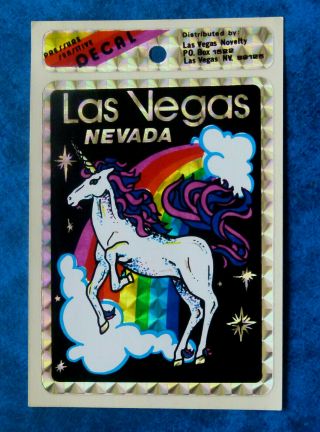 Las Vegas.  Vintage 1980,  S Souvenir Sticker