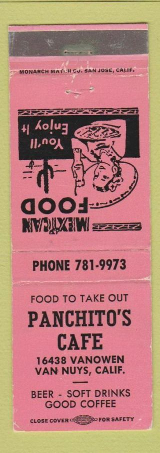 Matchbook Cover - Panchito 