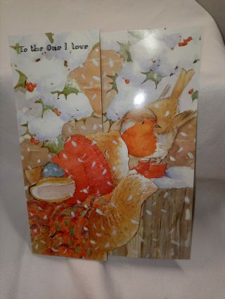 Giant Display Christmas Greeting Card 1990 