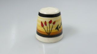 Vintage Tucson Arizona AZ Thimble Porcelain Ceramic Desert Souvenir Sewing 4
