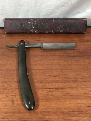 Antique Shaving Collectible John S.  Holler & Co.  Tower Brand 42 Straight Razor
