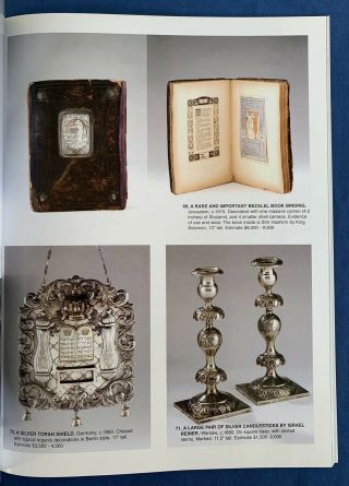 3 Color Judaica Aution Catalogs Passover Bezalel JNF Torah Crown Herzl Shabbat 5