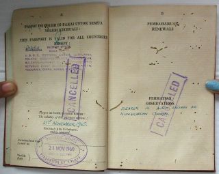 Federation of Malaya 1960 travel document - wormholes 4