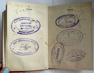 Federation of Malaya 1960 travel document - wormholes 5