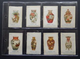 Complete set of 47 x CERAMIC ART issued 1925 TOBACCO SILKS Quilting Patch Block 4